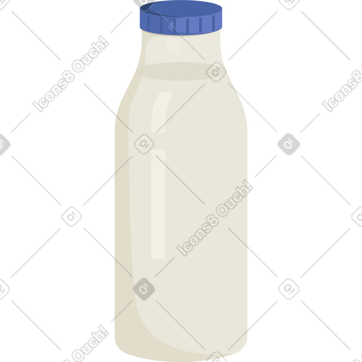 下载 Social 风格的 一瓶牛奶 插画，支持 PNG、SVG 格式