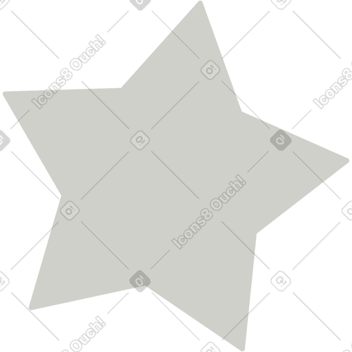 Ilustración Estrella gris en estilo Like a descargar en PNG y SVG