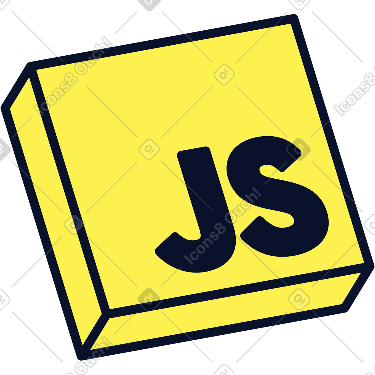 Ilustração de Ícone javascript em PNG e SVG