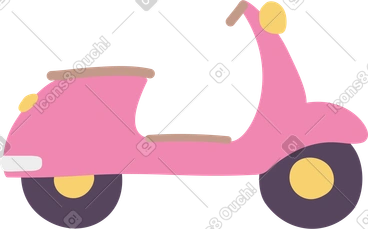 Pink scooter PNG, SVG