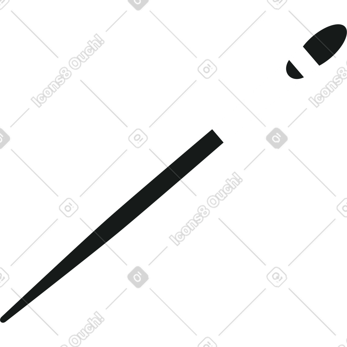 Cosmetic brush illustration in Lounge style download in PNG, SVG