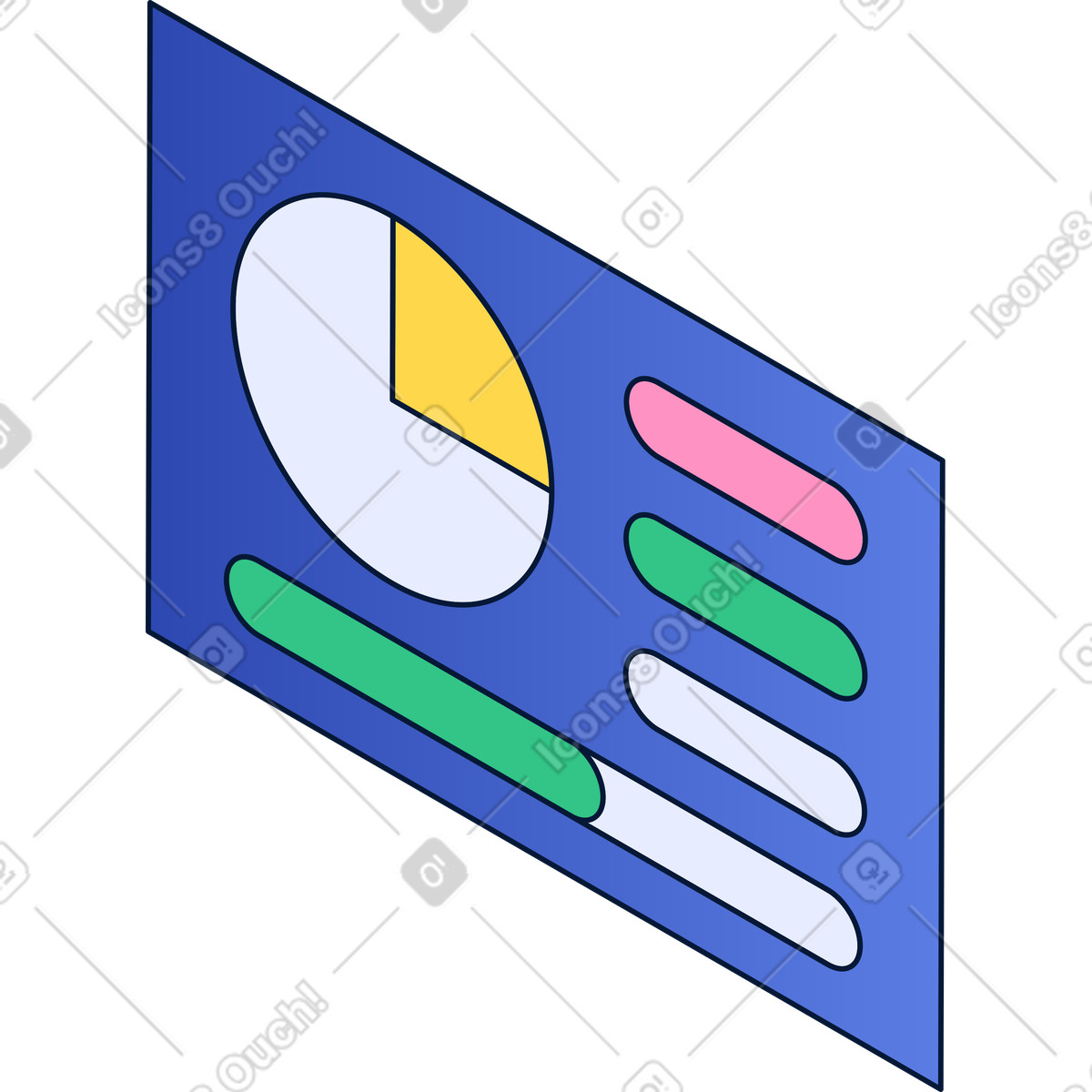 Ilustração de Painel controle em isometria no estilo Neat para baixar PNG, SVG