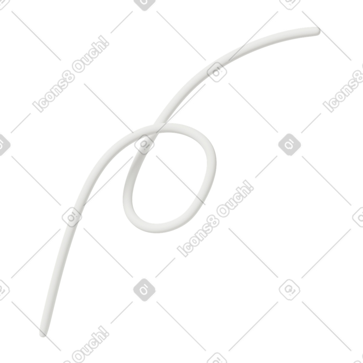 Linea ondulata illustrazione in stile 3D Casual life scarica in PNG, SVG