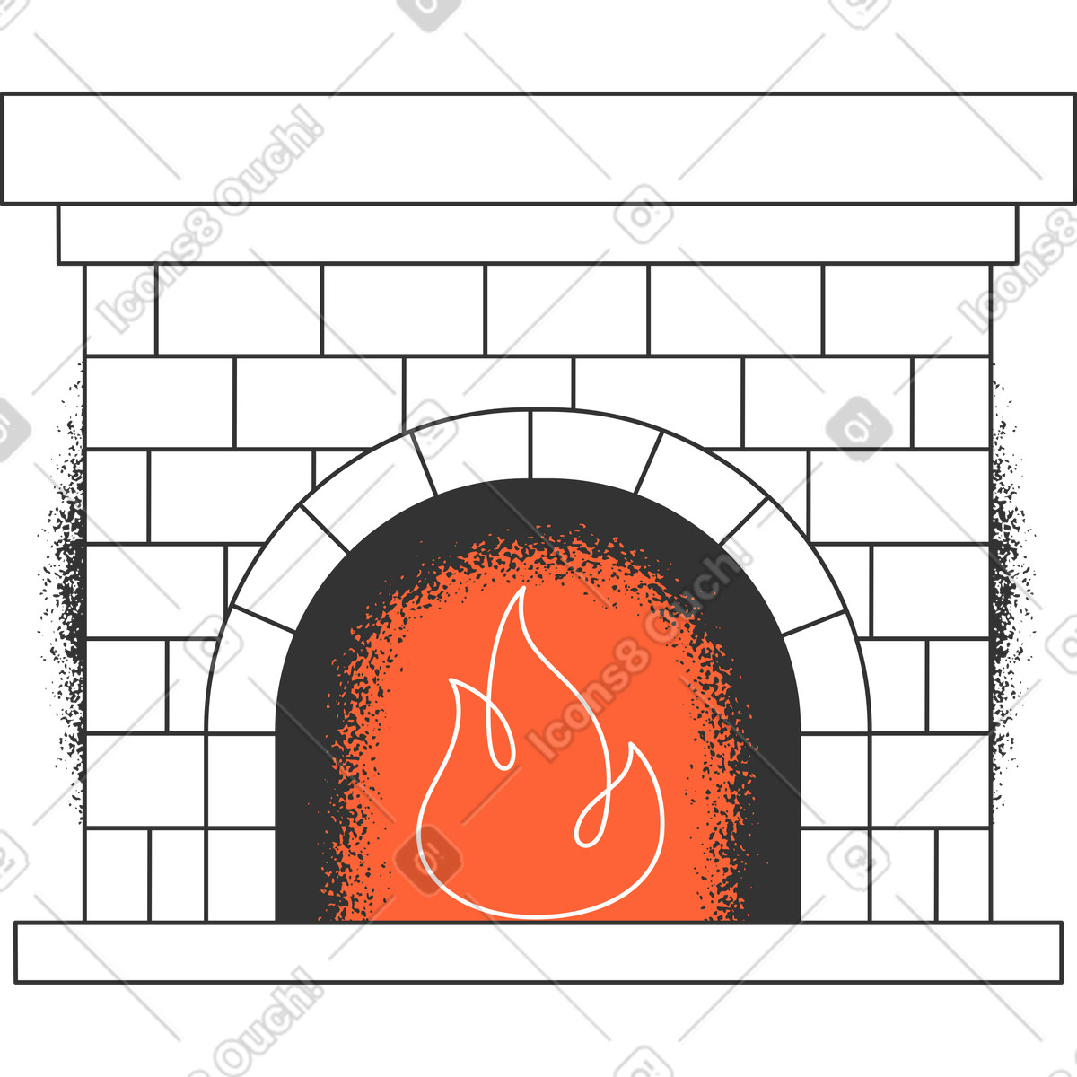 Ilustración Hogar en estilo Crayon a descargar en PNG y SVG