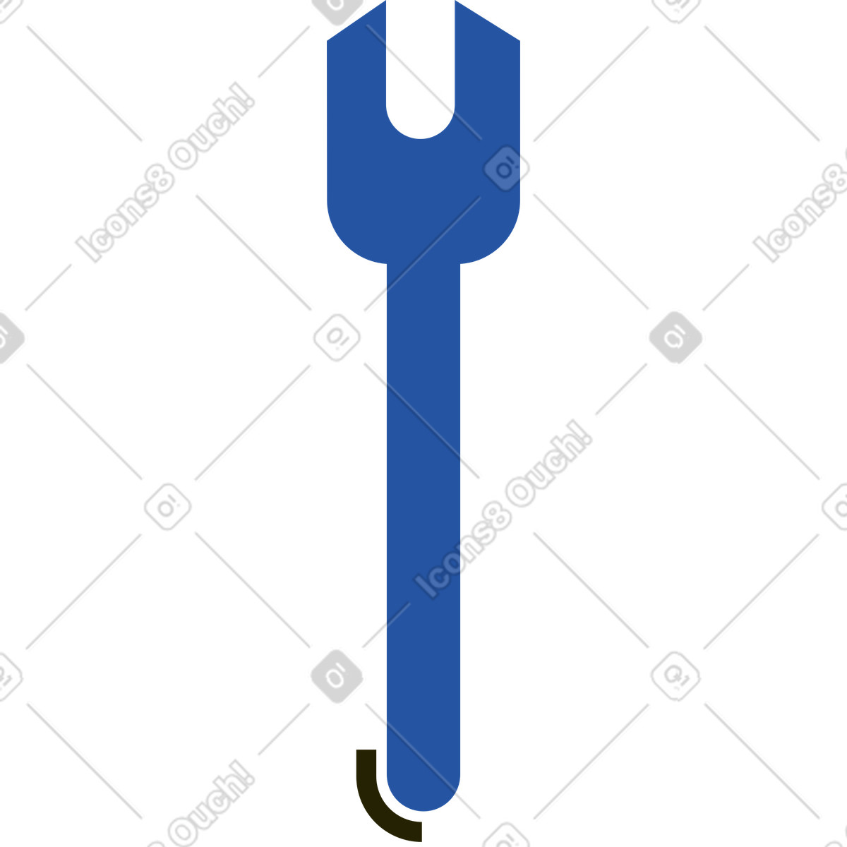 Ilustración Llave inglesa en estilo Spot a descargar en PNG y SVG