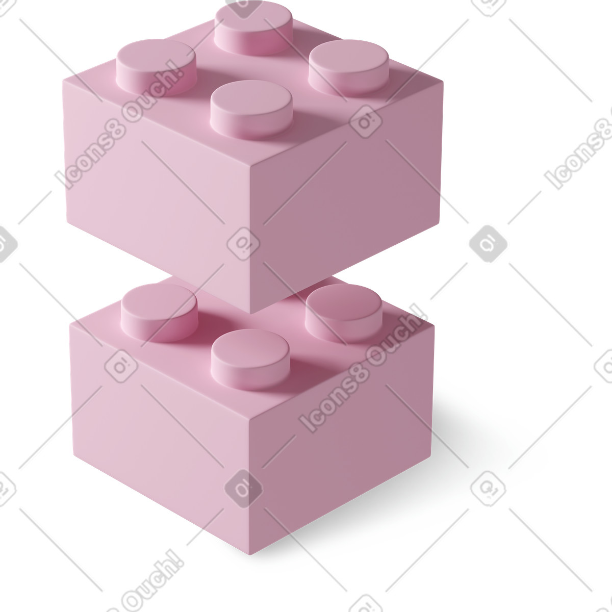 3D Casual life スタイルの Lego のイラストをPNG、SVG形式でダウンロード