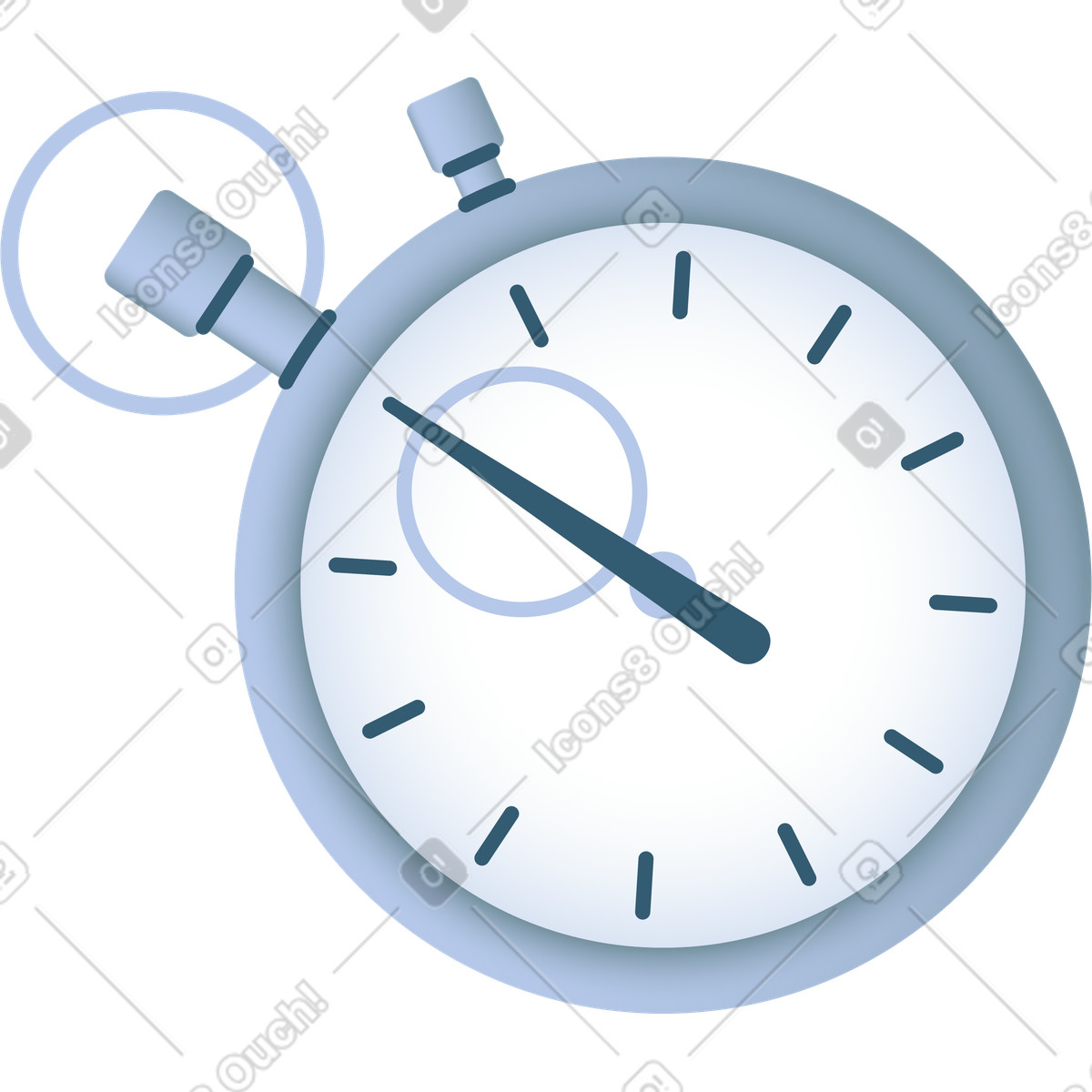 Small timer illustration in Colors style download in PNG, SVG