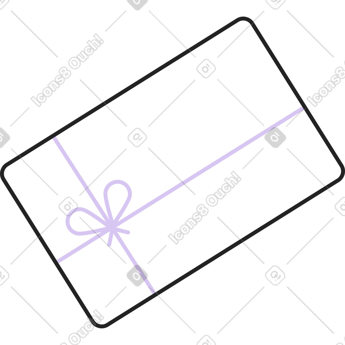 下载 Sammy Line 风格的 细蝴蝶结礼盒 插画，支持 PNG、SVG 格式