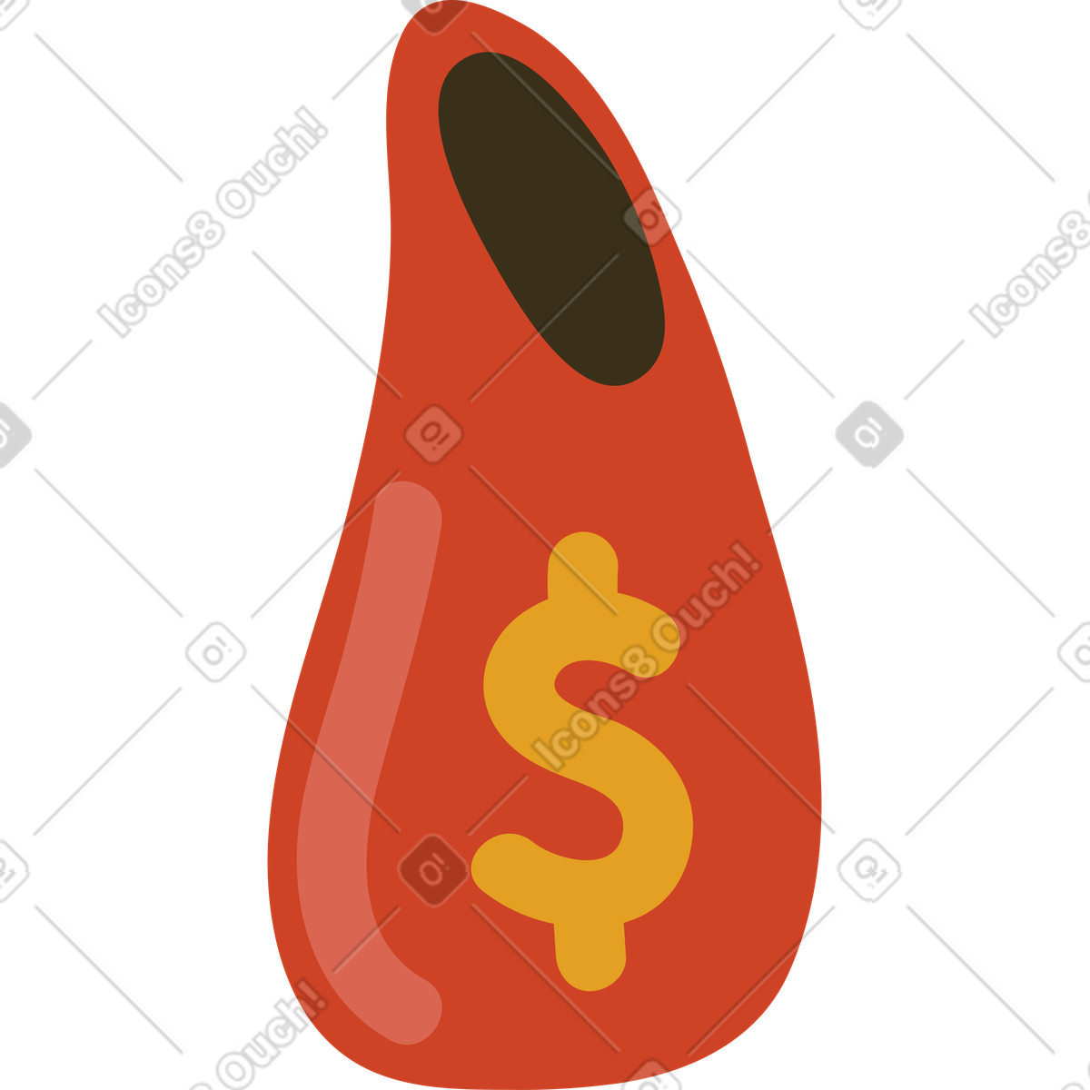 下载 Arabica 风格的 钱袋子 插画，支持 PNG、SVG 格式