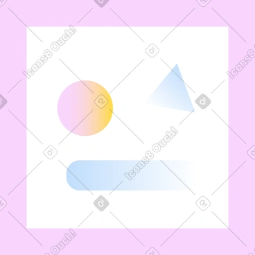 Painting with abstract pattern PNG, SVG