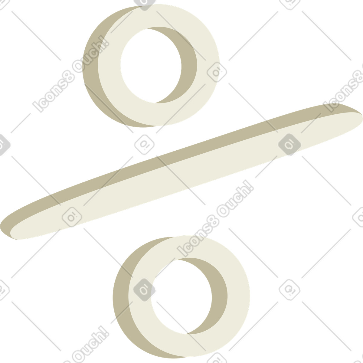 Ilustración Signo de porcentaje en estilo Social a descargar en PNG y SVG