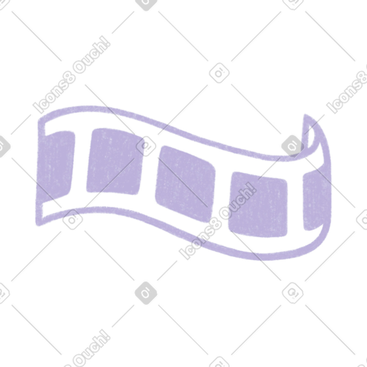 Pellicola retrò viola illustrazione in stile Tutti scarica in PNG, SVG