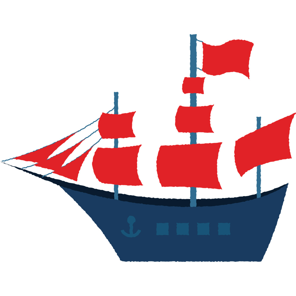 Cherry スタイルの Ship のイラストをPNG、SVG形式でダウンロード