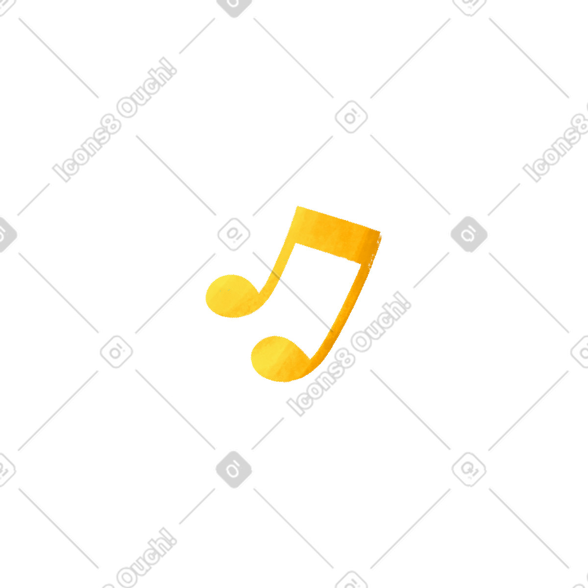 Yellow note illustration in Bonbon style download in PNG, SVG