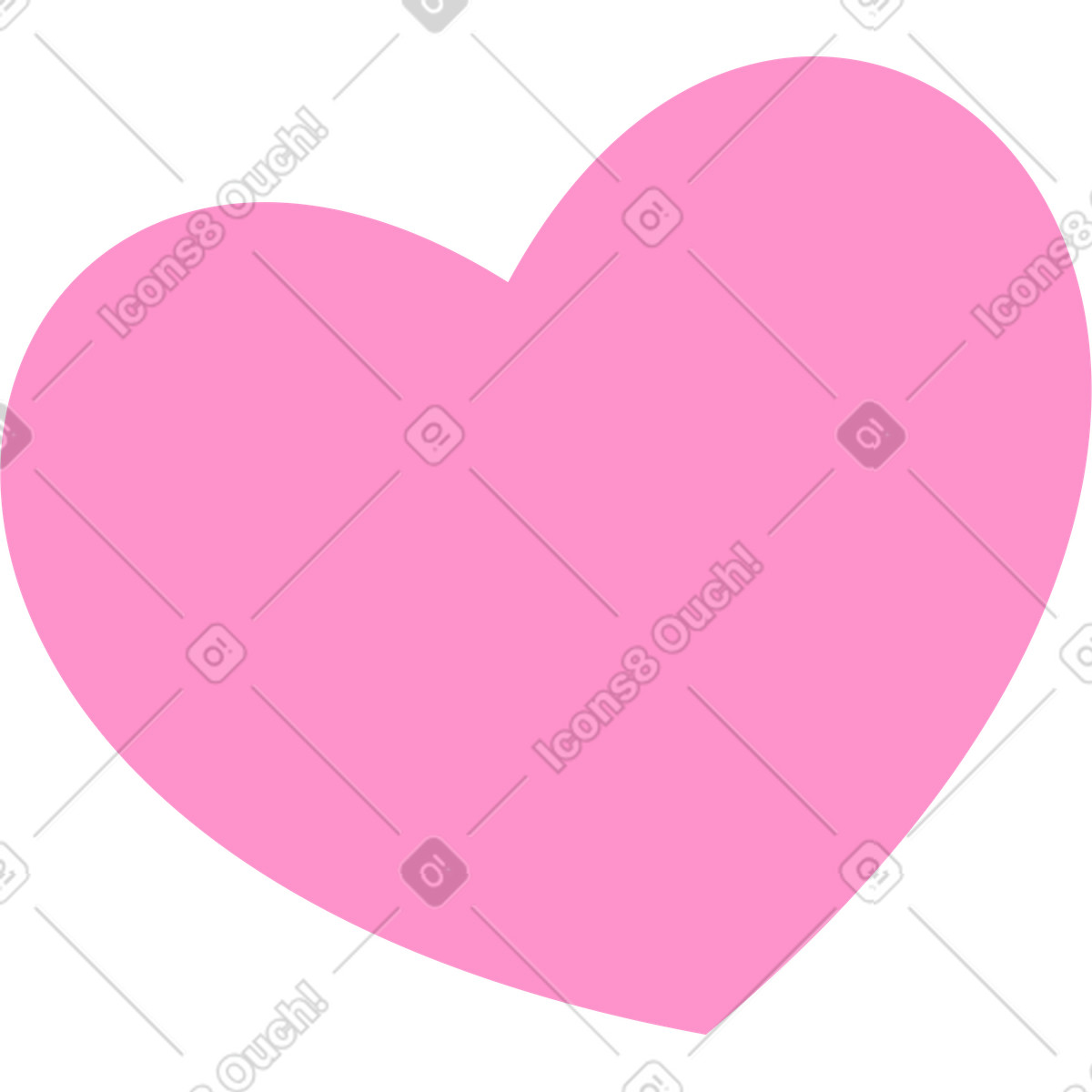 Rosa herz-Illustration im Like-Stil als Download in PNG, SVG