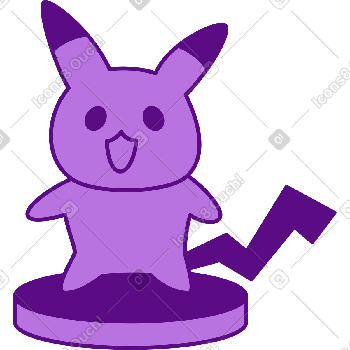 Statuina pikachu illustrazione in stile Storyline scarica in PNG, SVG