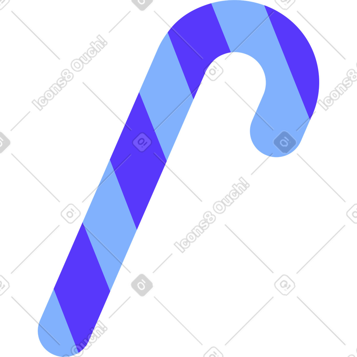 下载 Pablita 风格的 糖果手杖 插画，支持 PNG、SVG 格式