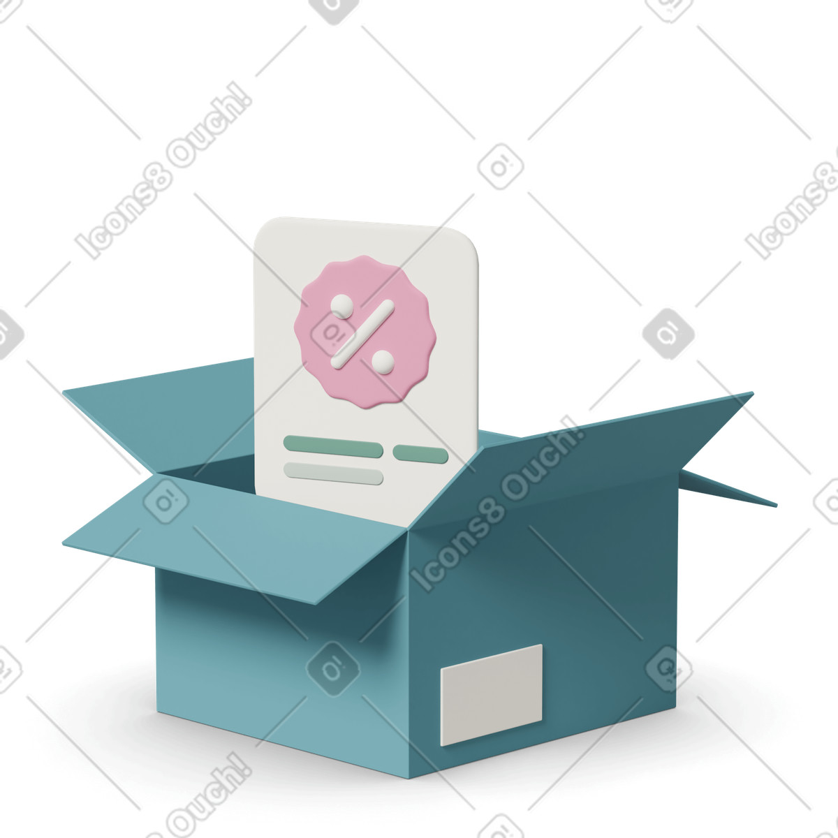 E commerce sale illustration in 3D Casual life style download in PNG, SVG