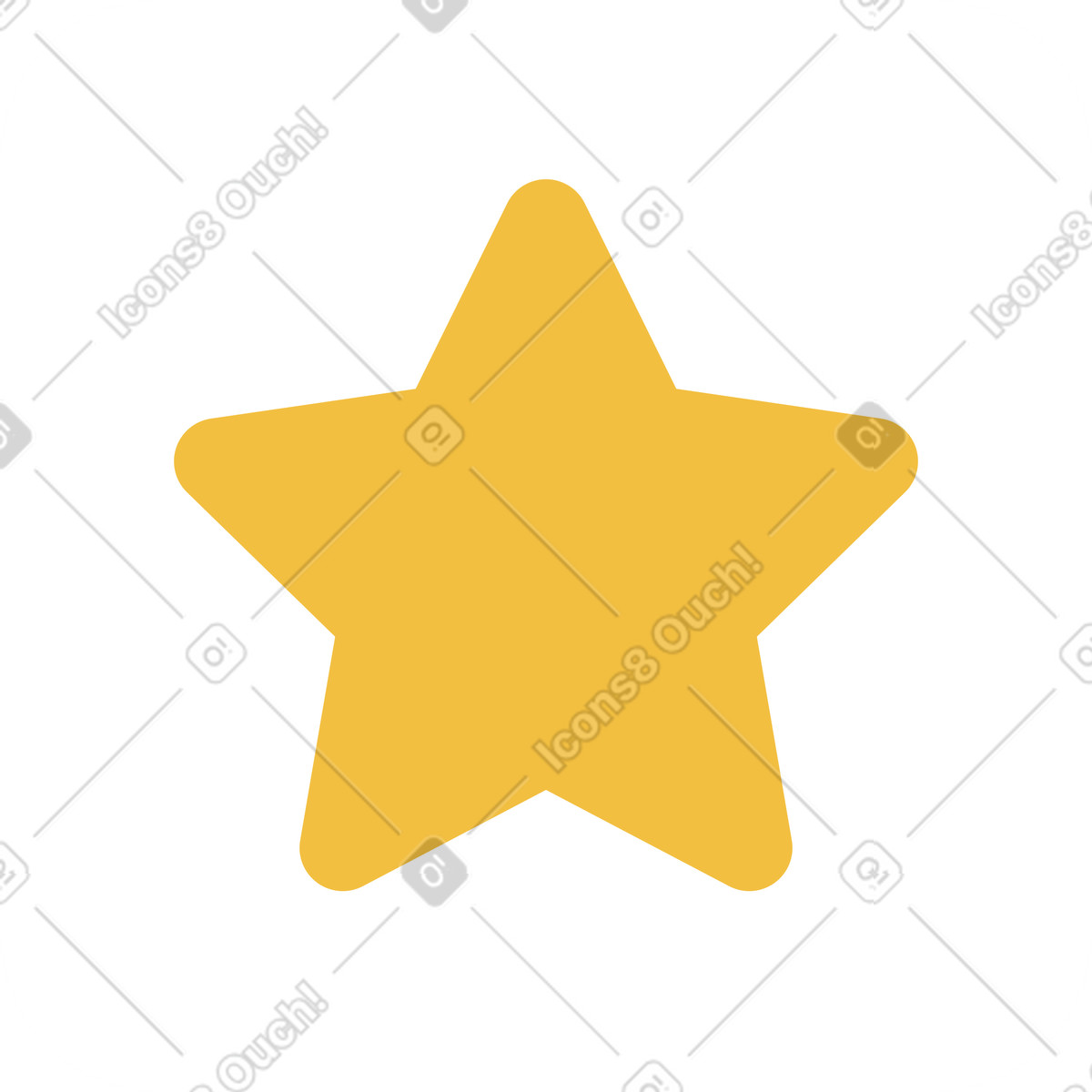Ilustración Icono estrella en estilo Simplistic a descargar en PNG y SVG