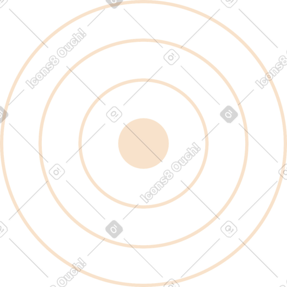 Ilustração de Alvo em no estilo Folks para baixar em PNG, SVG