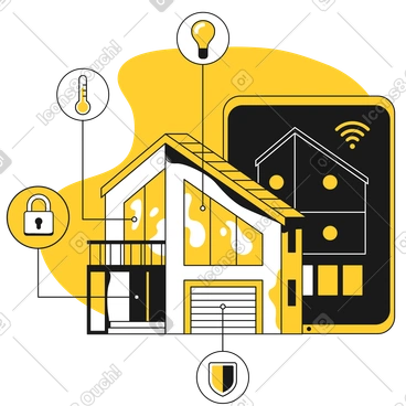 Contrôles de la maison intelligente sur tablette PNG, SVG