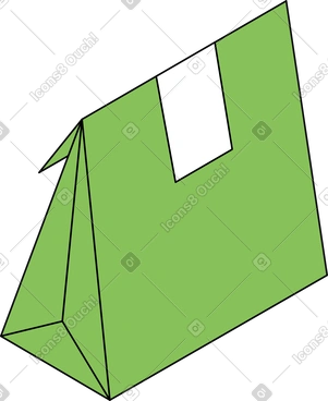 Green delivery package PNG, SVG