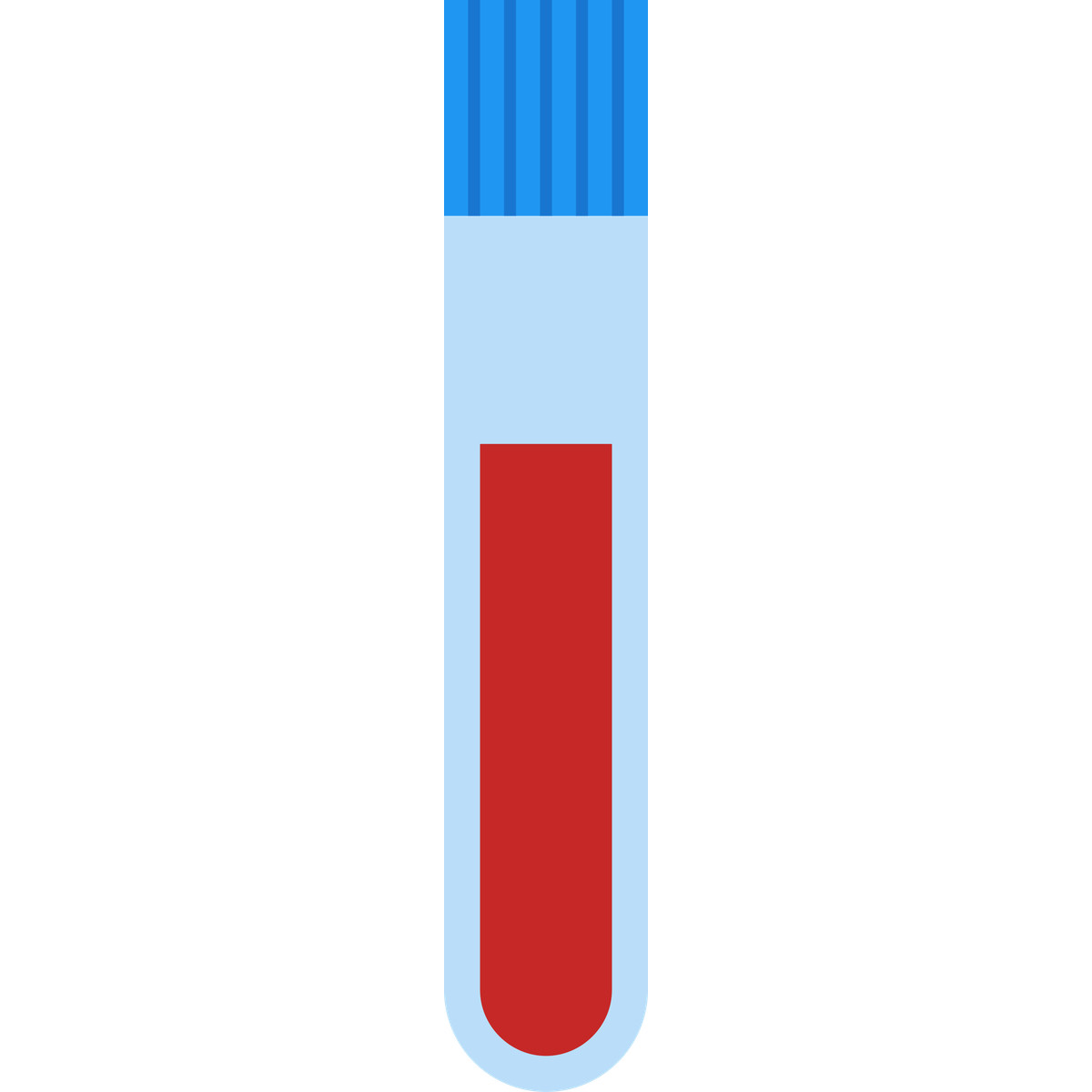 Иллюстрация Lab test tube blue cap в стиле Fogg — скачать в форматах PNG, SVG