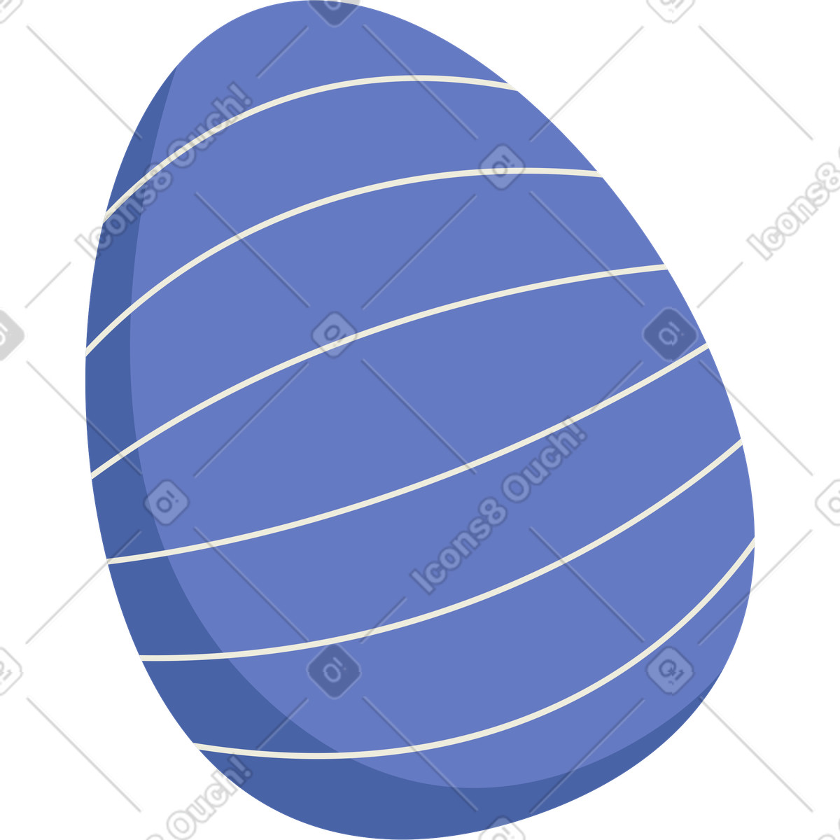 Blue egg illustration in Social style download in PNG, SVG