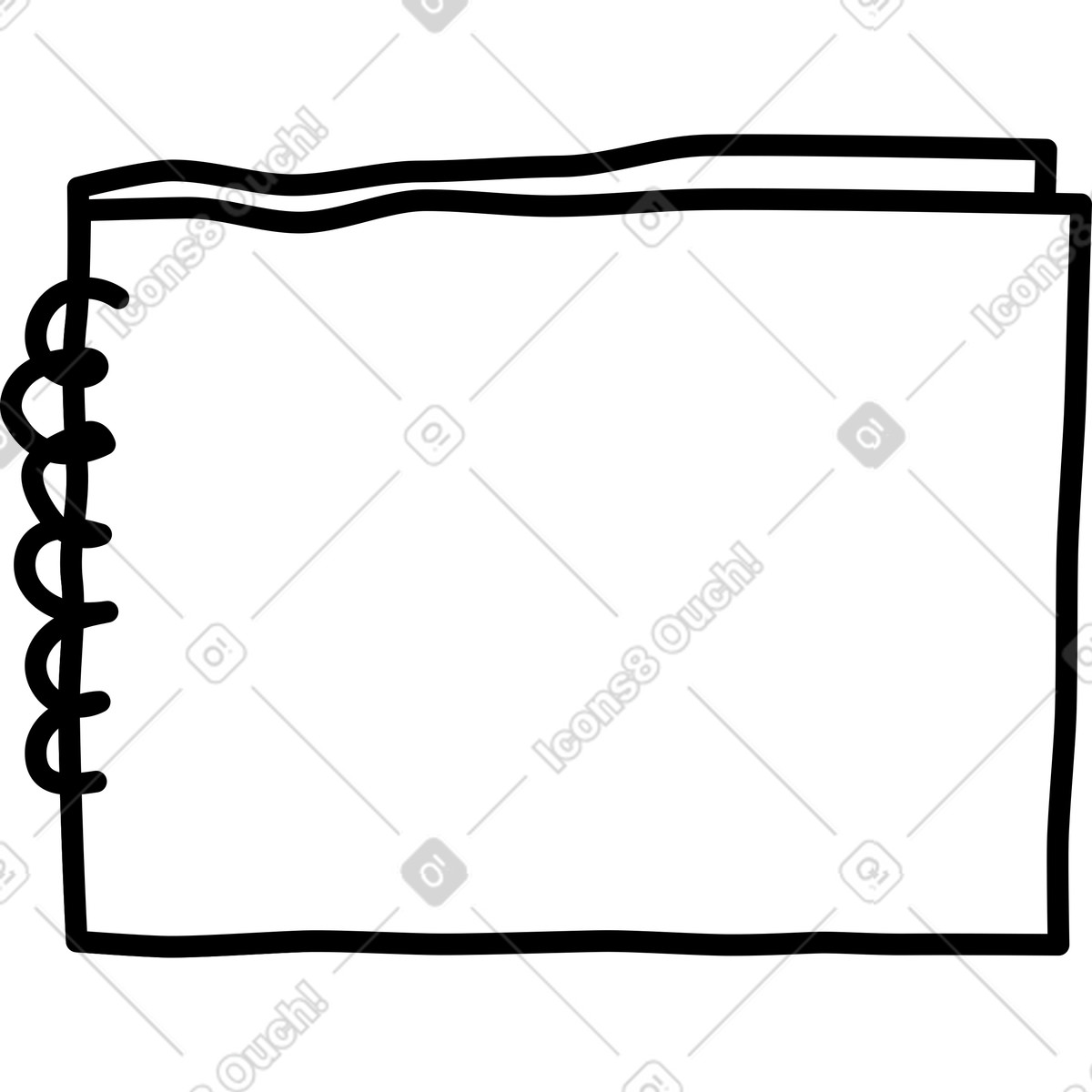 Album per schizzi illustrazione in stile Notes scarica in PNG, SVG