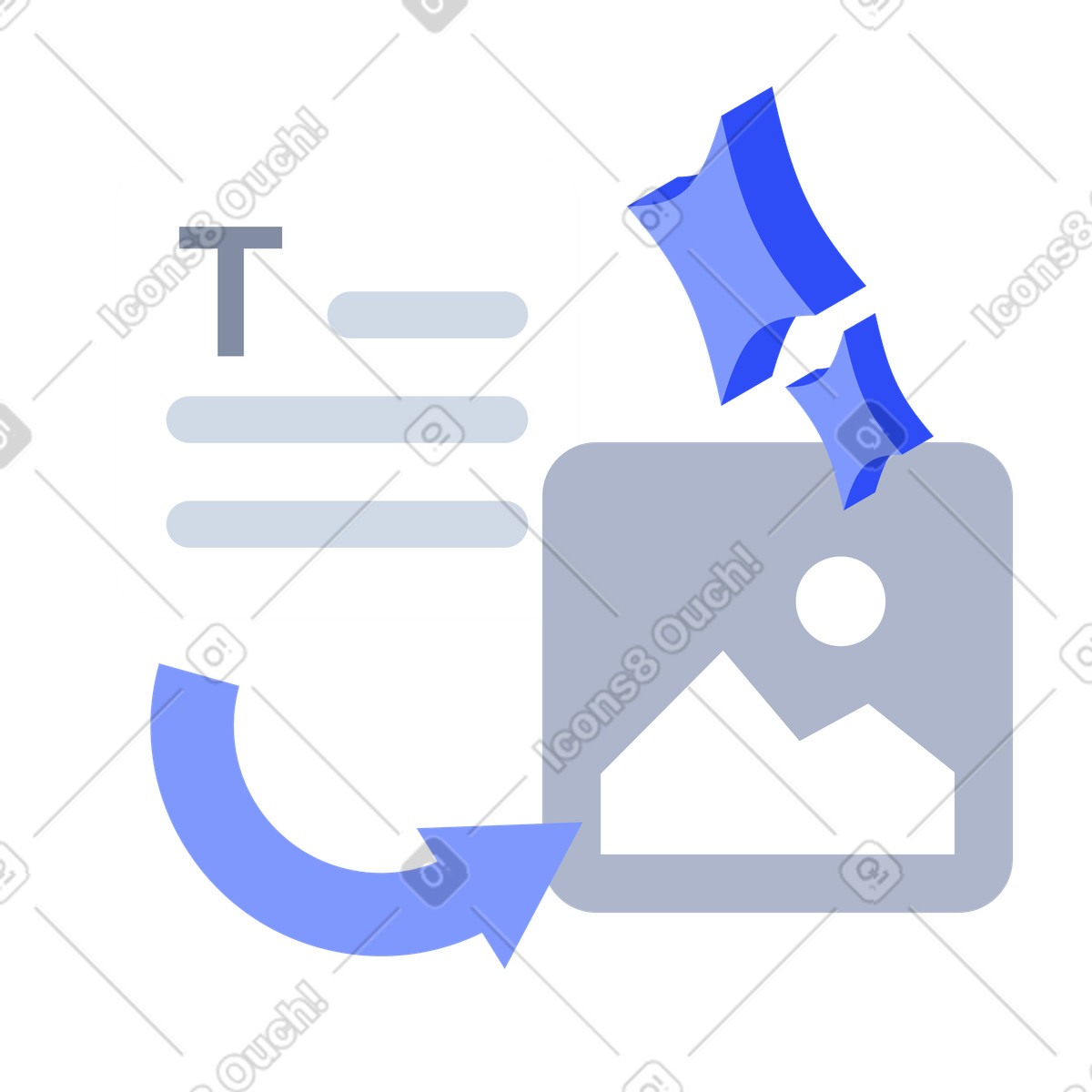 AI image generation and content production, Text prompt based art creation illustration in System style download in PNG, SVG