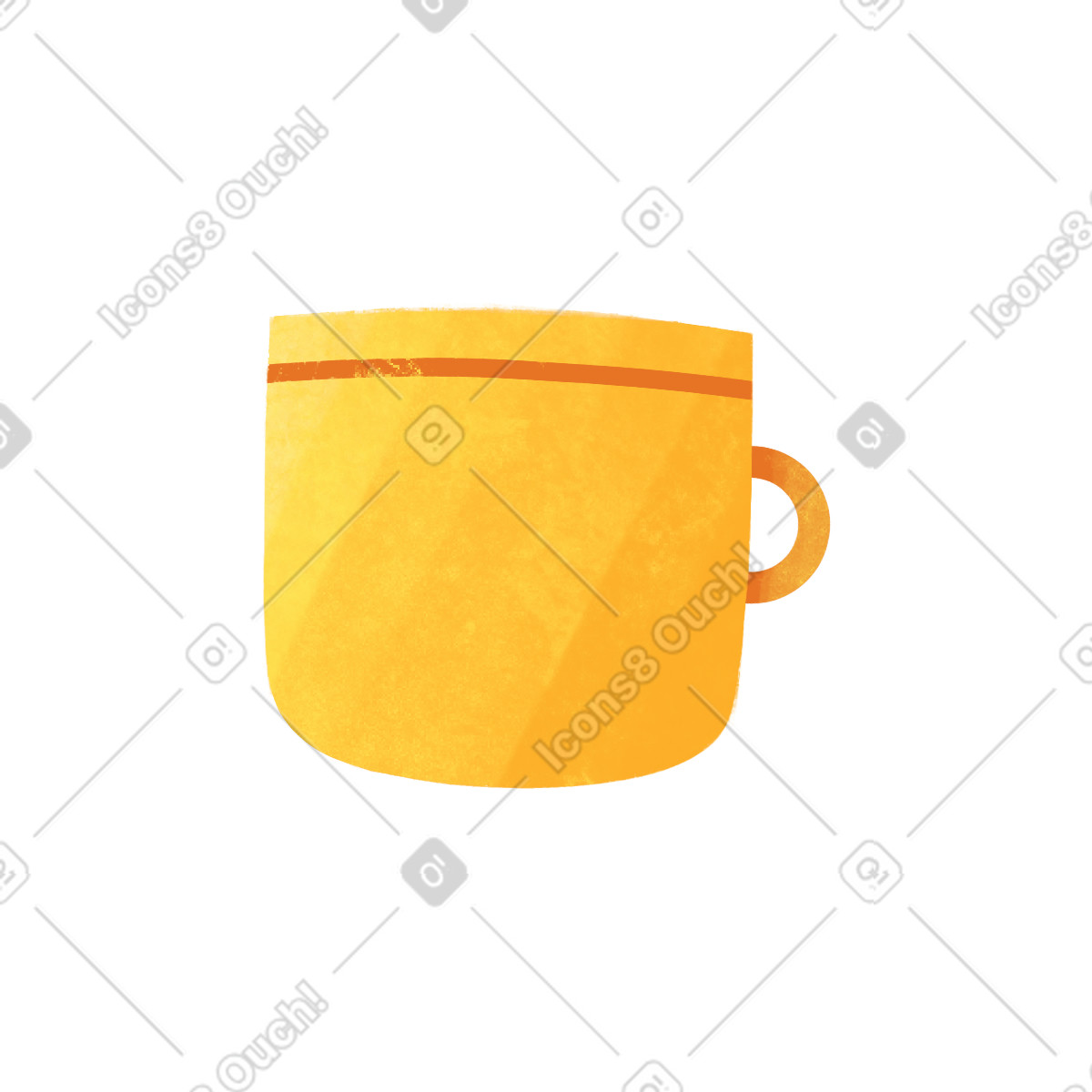 Cup illustration featuring detailed clipart graphics for vector use