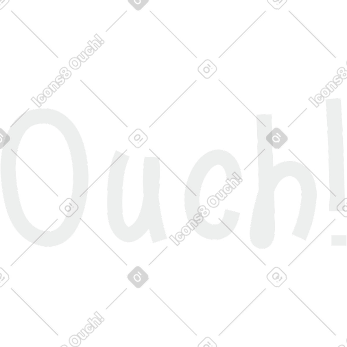 Autsch-Illustration im Clip-Stil als Download in PNG, SVG