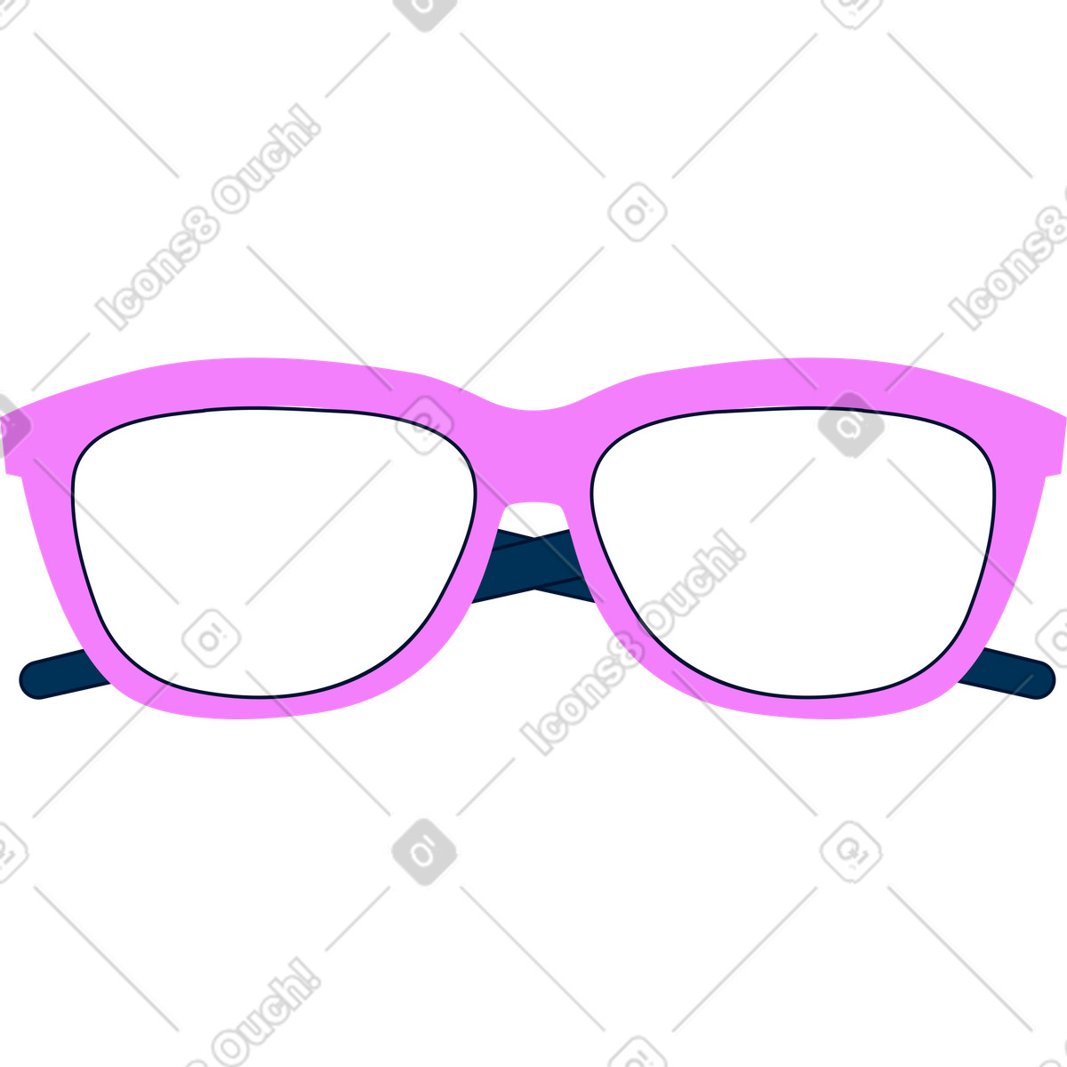 Illustration Des lunettes dans le style Cubes à télécharger aux formats PNG, SVG