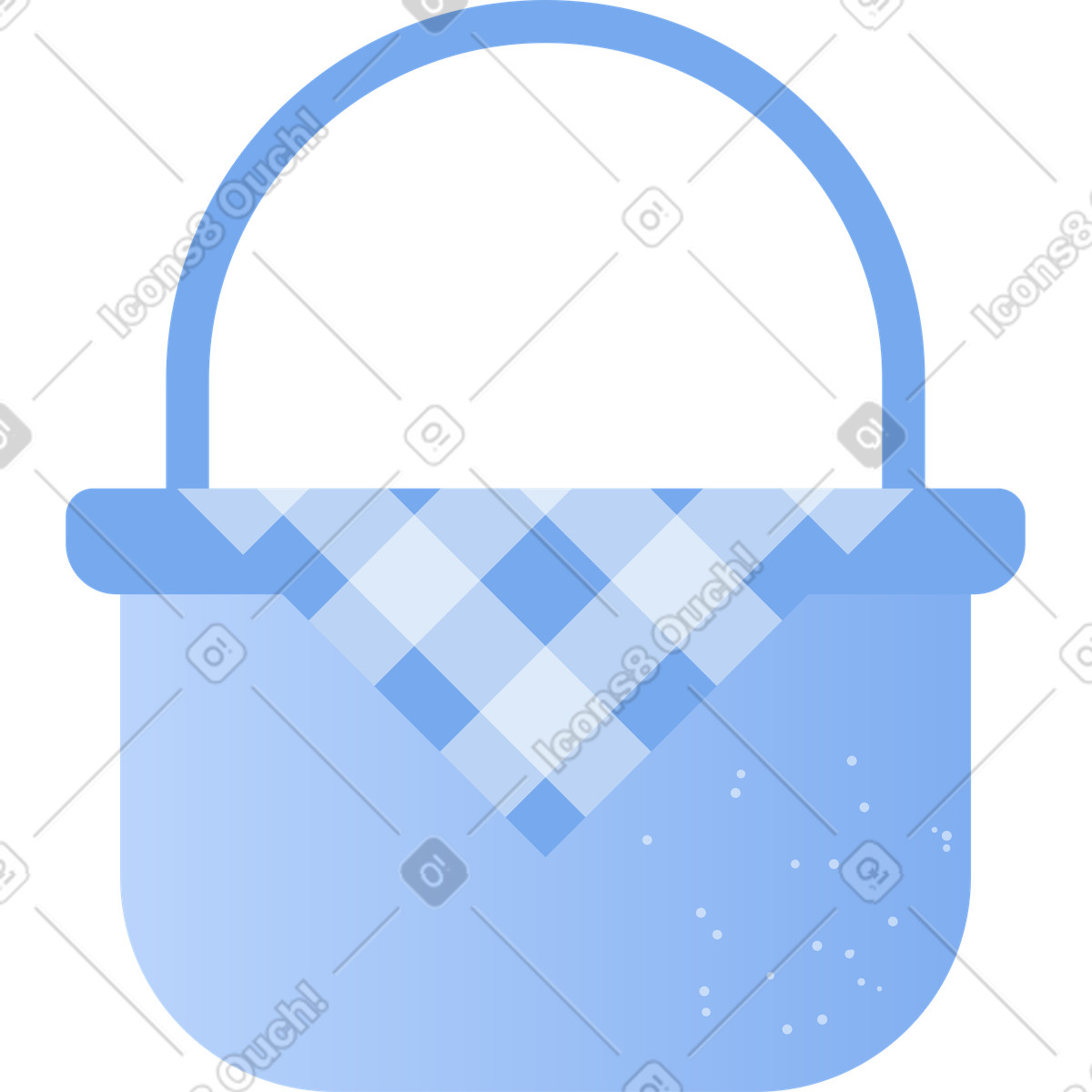 Illustration Panier pique-nique dans le style Clip à télécharger aux formats PNG, SVG