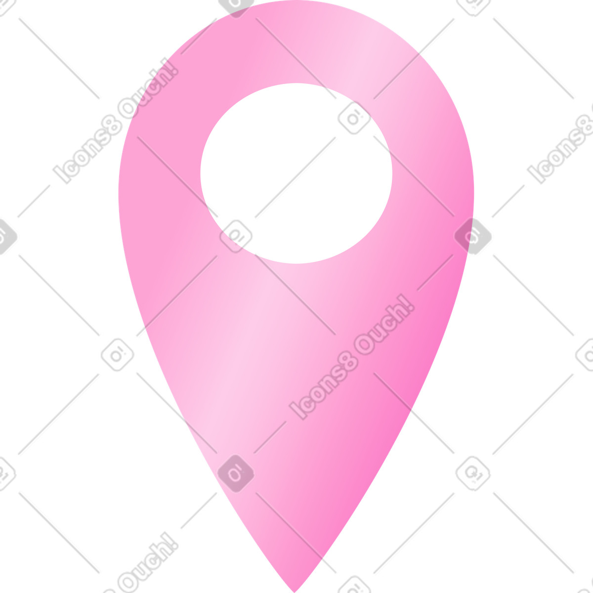 Geolocation-zeichen-Illustration im Isotech-Stil als Download in PNG, SVG