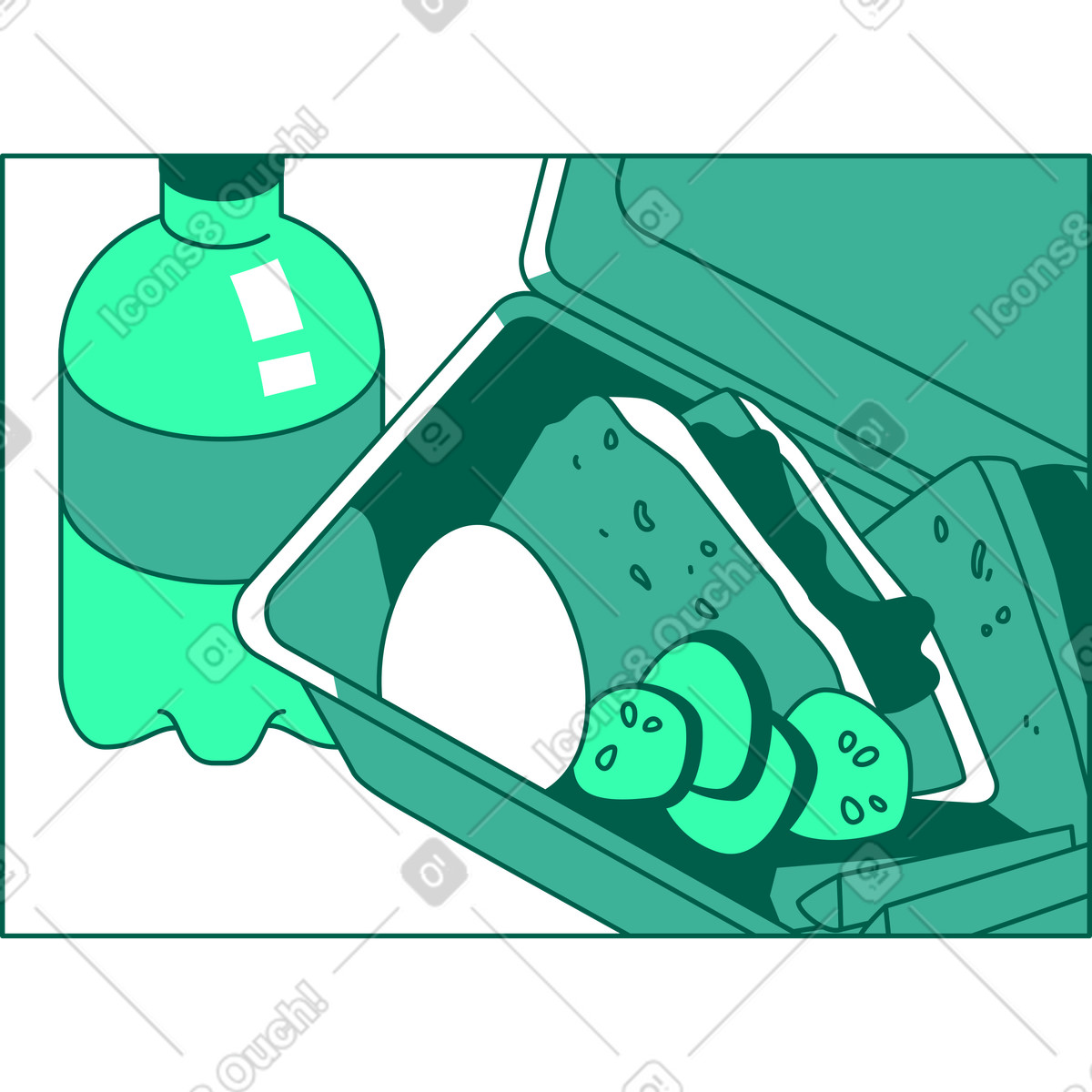 下载 Storyline 风格的 框架饭盒 插画，支持 PNG、SVG 格式
