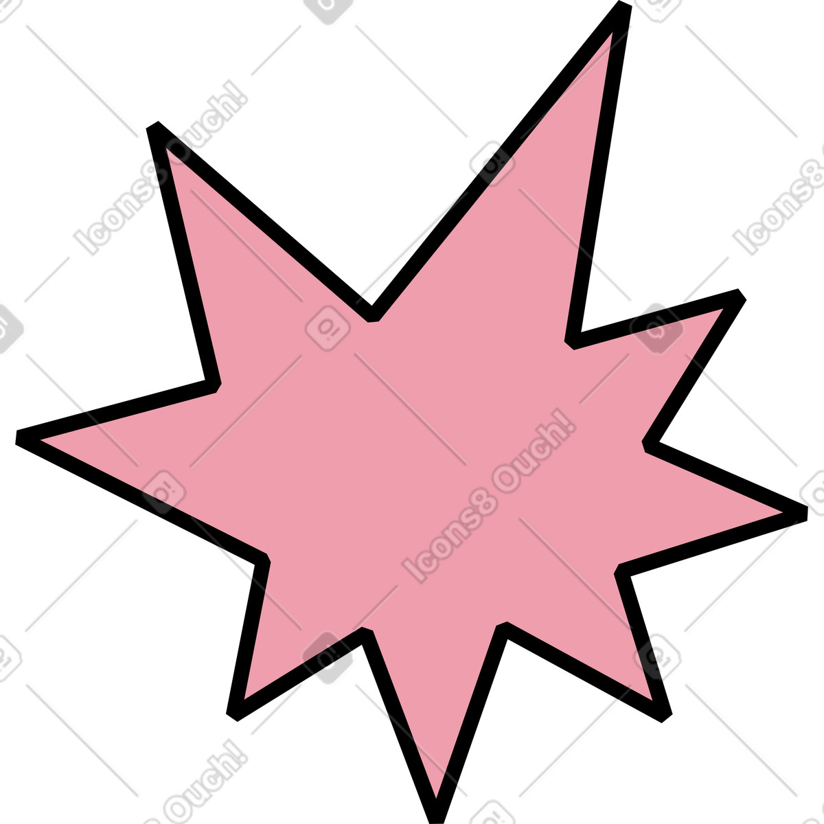 Flash illustration in Memphis style download in PNG, SVG