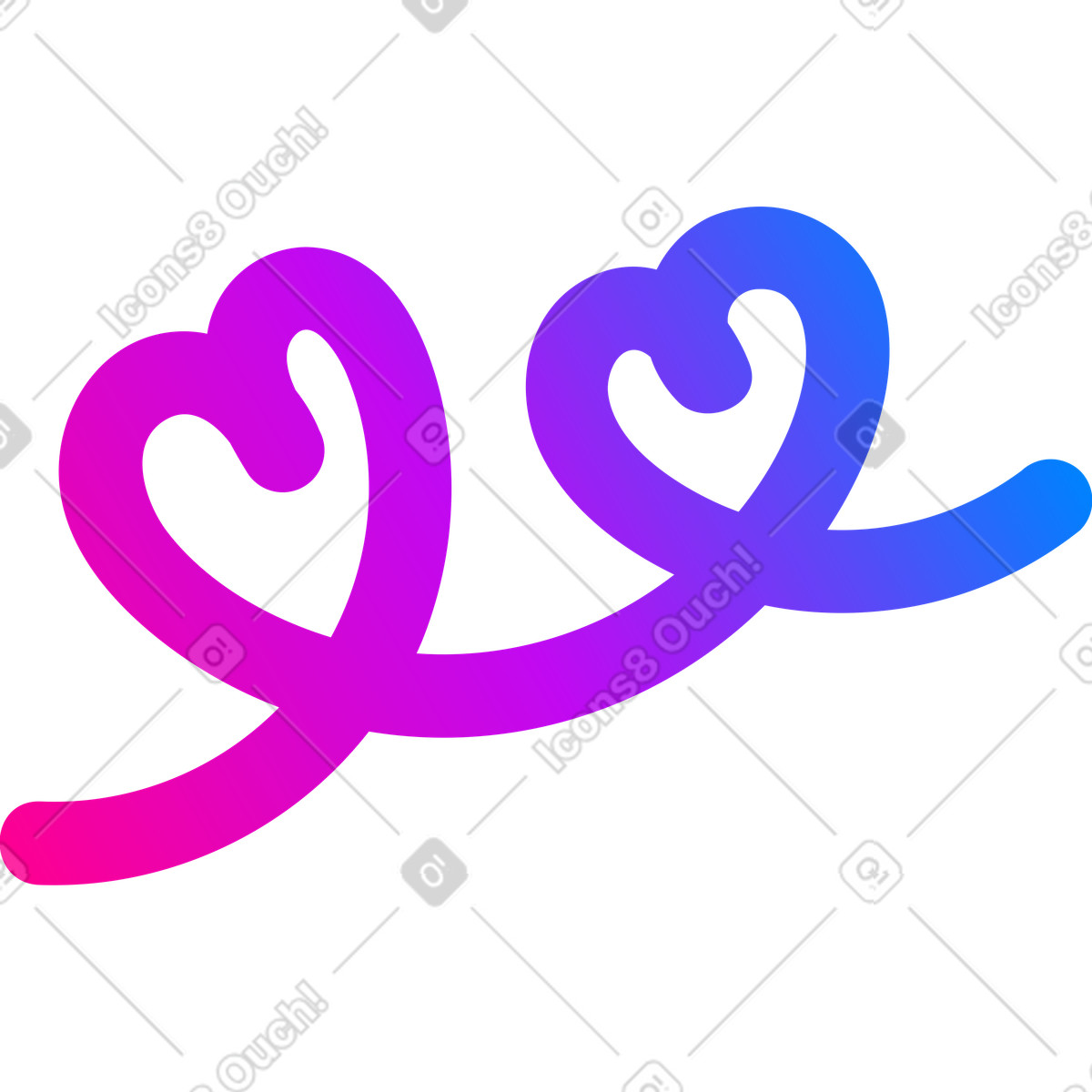 Heart illustration in Vibrant style download in PNG, SVG