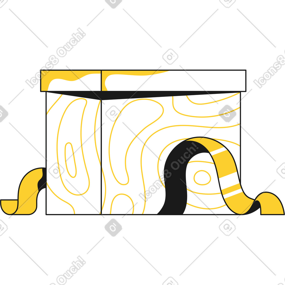Ilustração de Presente natal em no estilo Taxi para baixar em PNG, SVG