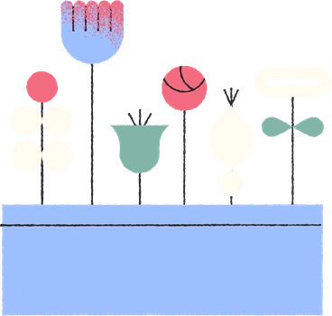 Flowers in pot PNG, SVG