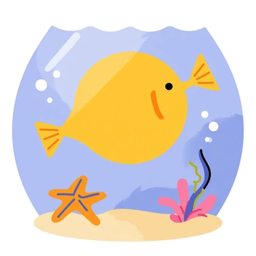 A large sunfish swimming gracefully through clear blue water, with its round body illuminated by sunlight filtering from above. Below, a vibrant starfish with orange and purple hues rests on the sandy ocean floor. Small bubbles rise from the sunfish as it glides past the starfish, and colorful coral formations can be seen in the background, adding to the lively underwater scene.
