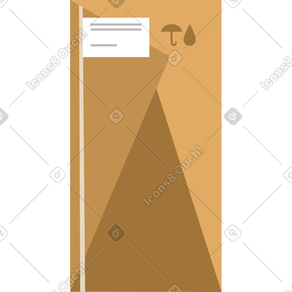 Illustration Grosse boite dans le style Lagom à télécharger aux formats PNG, SVG