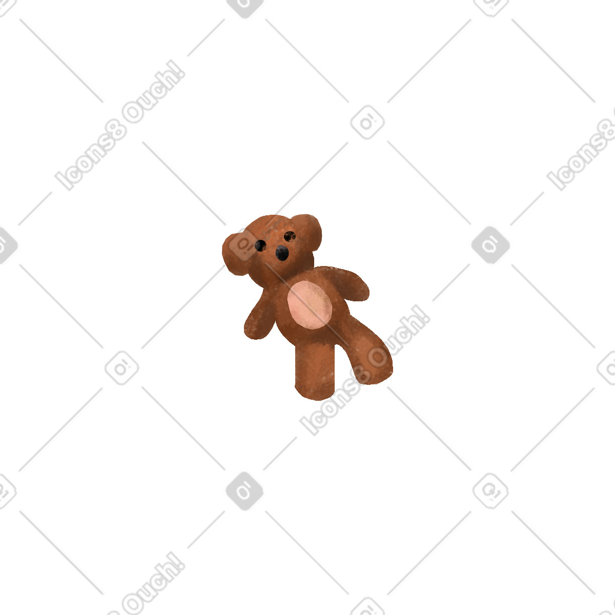 Bear illustration in Family style download in PNG, SVG