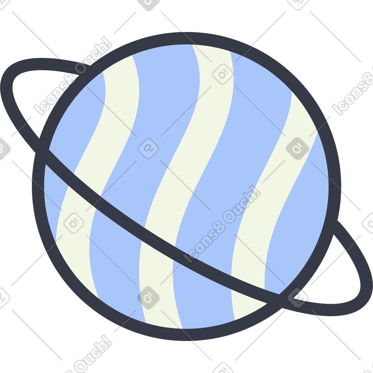 Planet animierte Illustration im Abstract-Stil als Download in GIF, Lottie (JSON), AE