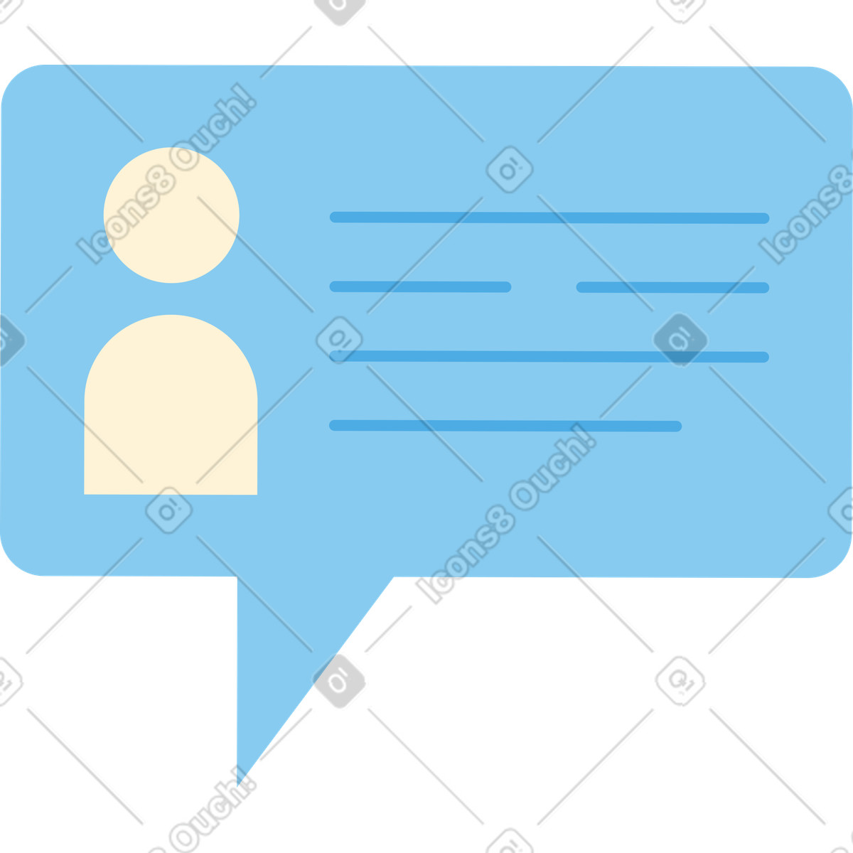 下载 Catchy 风格的 带有评论的对话框 插画，支持 PNG、SVG 格式