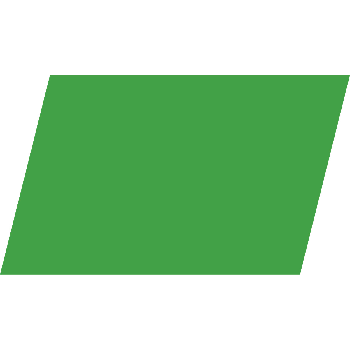 Ilustração de Parallelogram green em no estilo Fogg para baixar em PNG, SVG