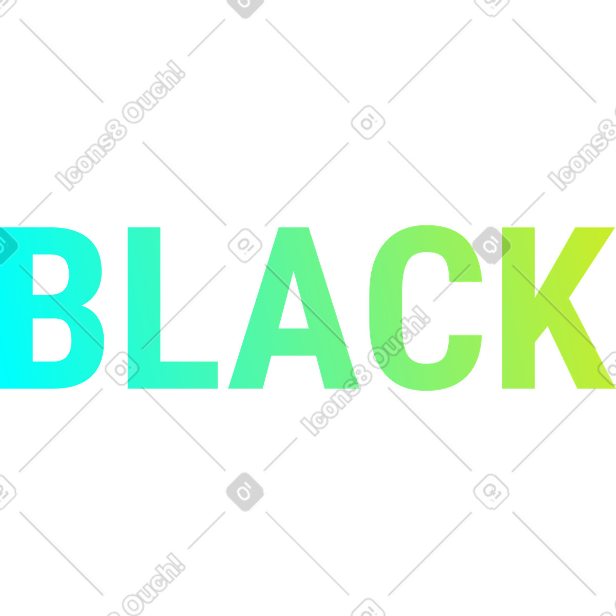 Ilustración Texto negro en estilo Memphis a descargar en PNG y SVG