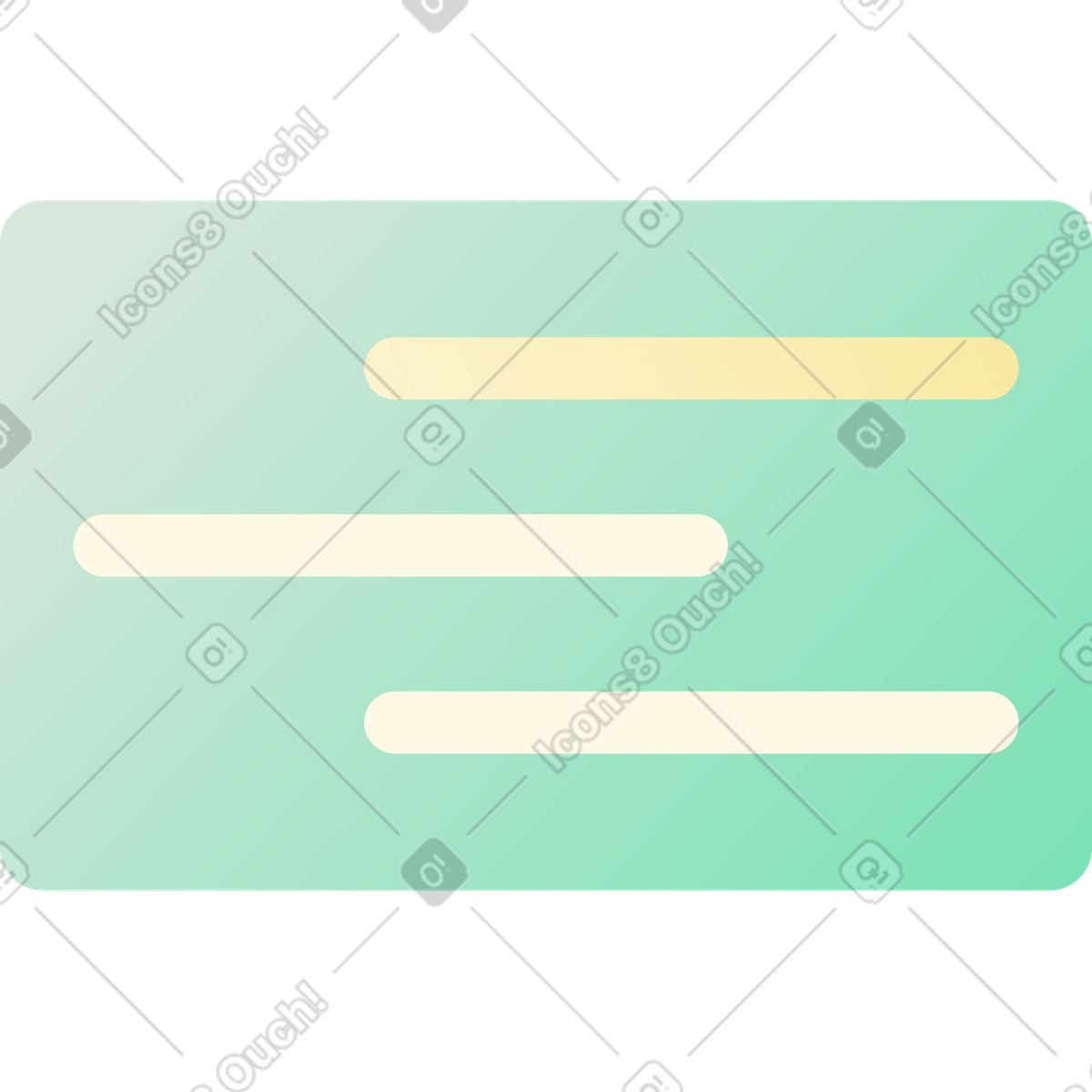 Text card illustration in PNG, SVG