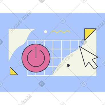Logged out animated illustration in GIF, Lottie (JSON), AE