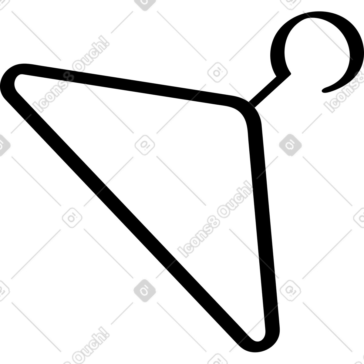 Hanger illustration in Looney style download in PNG, SVG